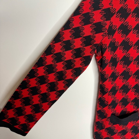 Pendleton | 100% Merino Wool Houndstooth Cardigan Sweater Size Petite Medium - Picture 3 of 7